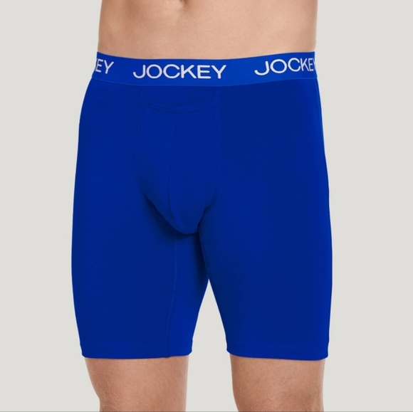 🍆Jockey Sport Silver Cotton Stretch 9" Long Leg Boxer Brief🍆 - Picture 8 of 9